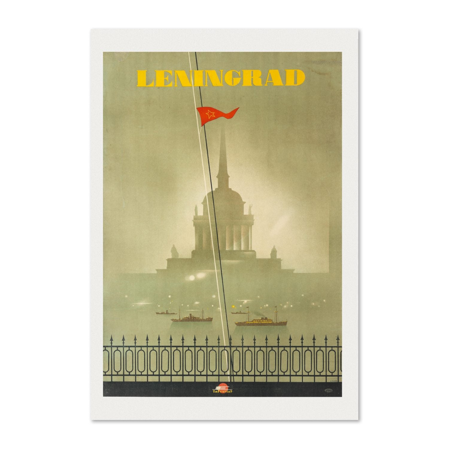 Leningrad St Petersburg poster print